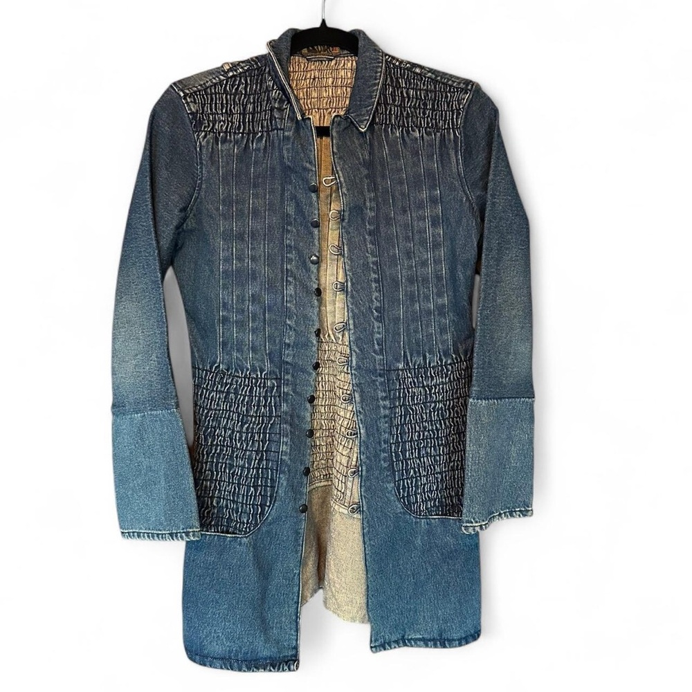 Avant-Garde Blue Denim Jacket